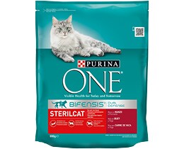 PURINA ONE | Γατοτροφή Sterilcat Μοσχάρι 800gr
