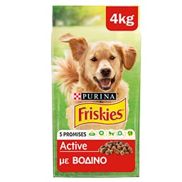 FRISKIES | Ξηρά Τροφή Σκύλου Active Βοδινό 4 Kg