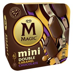 MAGIC | Παγωτό Ξυλάκι Mini Double Caramel Chocolate 6x50g
