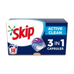SKIP | Kάψουλες Πλυντηρίου Ρούχων Ultimate Active Clean 38 Μεζούρες