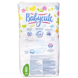 BABYCUTE | Πάνες Μωρού Νο3 Midi 58 Τεμάχια