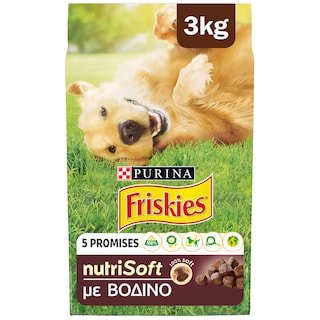 FRISKIES | ΞΗΡΑ ΤΡΟΦΗ ΣΚΥΛΟΥ NUTRI ΣΟΦΤ ΒΟΔΙΝΟ 3 ΚGR