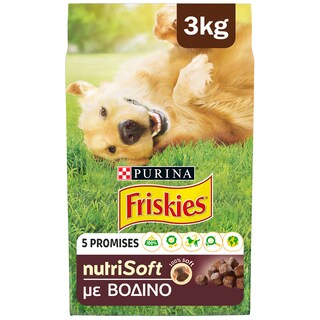 FRISKIES | ΞΗΡΑ ΤΡΟΦΗ ΣΚΥΛΟΥ NUTRI ΣΟΦΤ ΒΟΔΙΝΟ 3 ΚGR