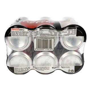 COCA COLA | ZERO | ΑΝΑΨΥΚΤΙΚΟ COLA 6 X 375 ML