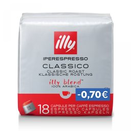 ILLY | Κάψουλες Καφέ IperEspresso Classico 18 Τεμάχια Έκπτ 0.7Ε
