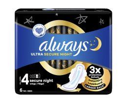 ALWAYS | Σερβιέτες Ultra Secure Night 6 Τεμάχια