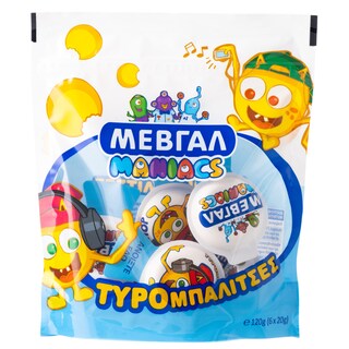 ΜΕΒΓΑΛ | Τυρομπαλίτσες Maniacs 6x20g