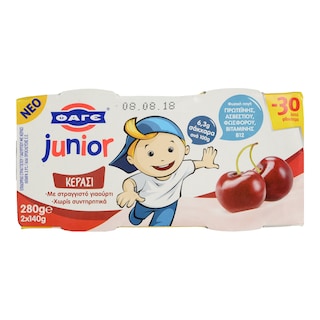 JUNIOR | ΠΑΙΔΙΚΑ ΓΙΑΟΥΡΤΙΑ ΚΕΡΑΣΙ 2X140ΓΡ