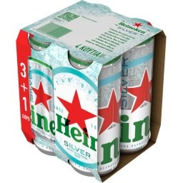 Μπύρα Silver Lager Κουτί 4x330ml 3+1 Δώρο