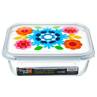 FRENCH BULL | Φαγητοδοχείο Γυάλινο 1500ml 1 Τεμάχιο