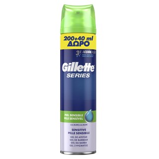 GILLETTE | Gel Ξυρίσματος Skin Sensitive 200ml+40ml Δώρο