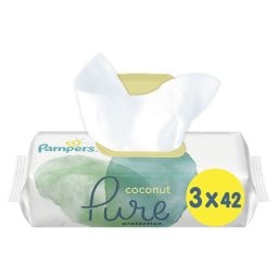 PAMPERS | Μωρομάντηλα Coconut Pure Protection 3x42 Τεμάχια