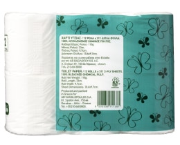 ΑΒ | Toilet Paper Soft 2 Ply 12 Rolls 1.32kg