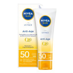 Αντηλιακό Προσώπου UV Face Anti Age Q10 SPF50 50ml
