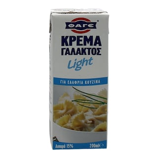 ΦΑΓΕ | ΚΡΕΜΑ ΓΑΛΑΚΤΟΣ UHT LIGHT 200 ML