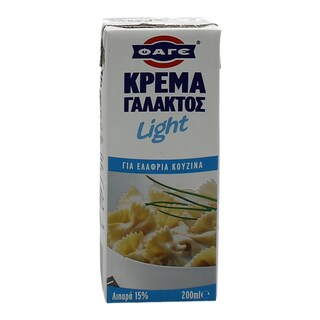 ΦΑΓΕ | ΚΡΕΜΑ ΓΑΛΑΚΤΟΣ UHT LIGHT 200 ML