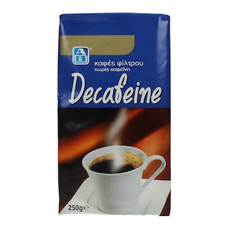 ΑΒ | ΚΑΦΕΣ ΦΙΛΤΡΟΥ DECAFFEINE 250 GR