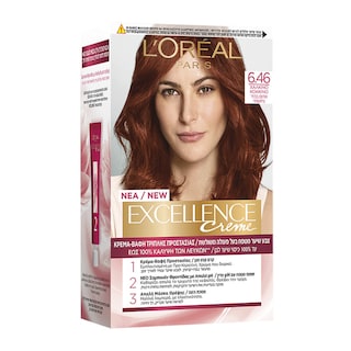 EXCELLENCE | Βαφή Μαλλιών Σετ No 6.46 Ακαζού Κόκκινο 48 ml
