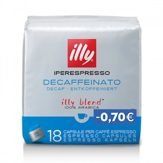 ILLY | Κάψουλες Καφέ IperEspresso Decaf 18 Τεμάχια Έκπτ 0.7Ε