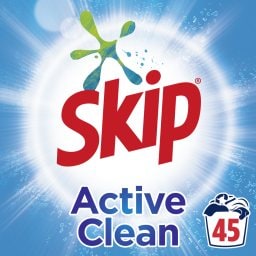 SKIP | Σκόνη Πλυντηρίου Ρούχων Active Clean  45 Μεζούρες