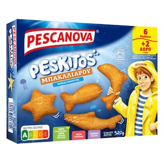 PESCANOVA | Peskitos Μπακαλιάρου 320g 6+2 Δώρο