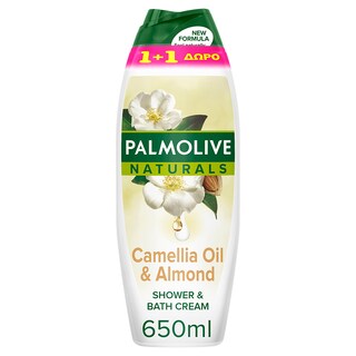 PALMOLIVE | Αφρόλουτρο Naturals Καμέλια 650ml 1+1 Δώρο 1+1