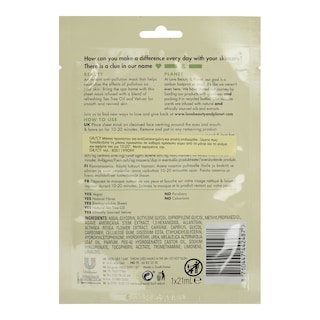 LOVE BEAUTY AND PLANET | LBP FACE SHEET MASK VETIVER .