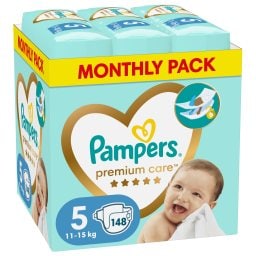 PAMPERS | Πάνες Μωρού Premium Care Νο5 Αποκλειστικά Online 148 Τεμάχια
