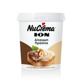 NUCREMA | Πραλίνα Δίχρωμη Γάλα Φουντούκι Κακάο 400g