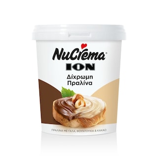 NUCREMA | ΠΡΑΛΙΝΑ ΦΟΥΝΤΟΥΚΙΟΥ ΔΙΧΡΩΜΗ ΓΑΛΑ ΦΟΥΝΤΟΥΚΙ & ΚΑΚΑΟ 400 GR