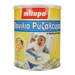 MILUPA | ΚΡΕΜΑ ΠΑΙΔΙΚΗ ΡΥΖΙ ΒΑΝΙΛΙΑ 300 GR