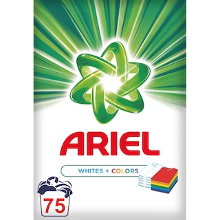 ARIEL | Σκόνη Πλυντηρίου Ρούχων White & Color 75 Μεζούρες