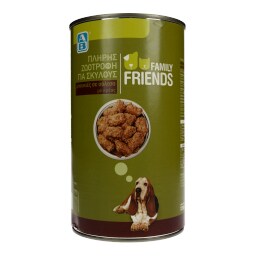 FAMILY FRIENDS | Σκυλοτροφή Μπουκιές Κρέας σε Σάλτσα 1.23kg