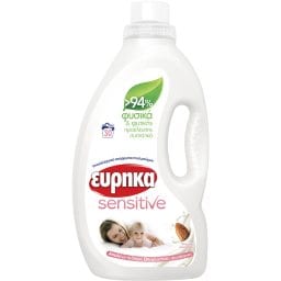 ΕΥΡΗΚΑ | Υγρό Πλυντηρίου Ρούχων Sensitive 30 Μεζούρες