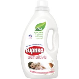 ΕΥΡΗΚΑ | Υγρό Πλυντηρίου Ρούχων Sensitive 30 Μεζούρες