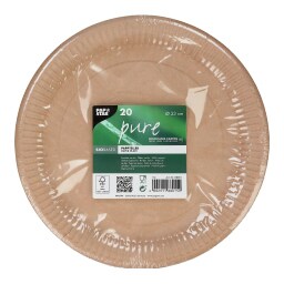 Πιάτα Χάρτινα 23cm 20 Τεμάχια