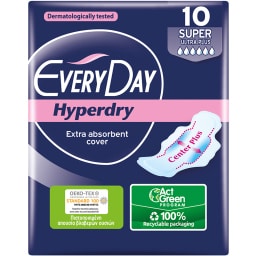 EVERY DAY | Σερβιέτες Hyperdry Super Ultra Plus 10 Τεμάχια