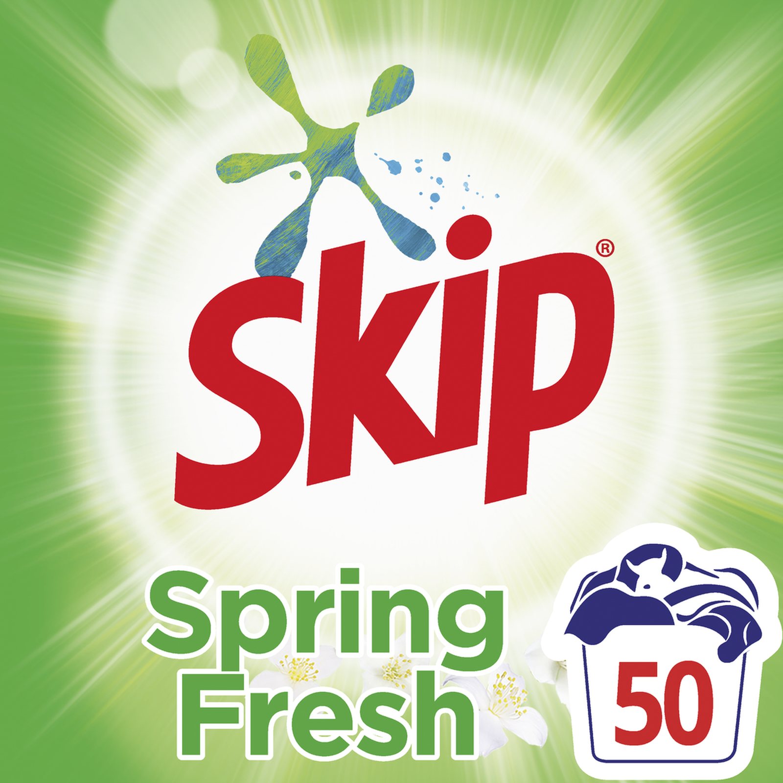 SKIP Σκόνη Πλυντηρίου Ρούχων Spring Fresh 50 Μεζούρες