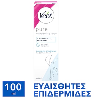 VEET | ΑΠΟΤΡΙΧΩΤΙΚΗ ΚΡΕΜΑ ΓΙΑ ΕΥΑΙΣΘΗΤΕΣ ΕΠΙΔΕΡΜΙΔΕΣ 100 ML