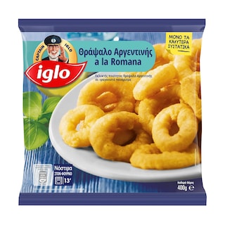 IGLO | ΕΤΟΙΜΟ ΦΑΓΗΤΟ ΚΑΤΕΨΥΓΜΕΝΟ ΚΑΛΑΜΑΡΑKIA ALA ROMANA 400GR
