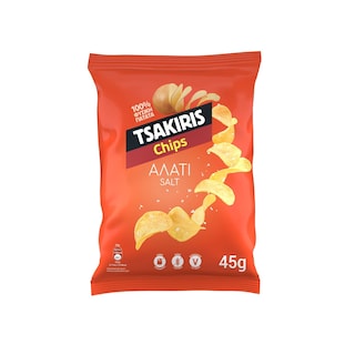 ΤΣΑΚΙΡΗΣ | Τσίπς Αλάτι 45g