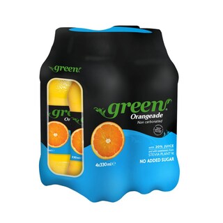 GREEN | Πορτοκαλάδα Χωρίς Ανθρακικό με Στέβια Φιάλη 4x330ml
