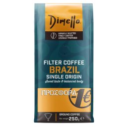DIMELLO | Καφές Φίλτρου Brazil Single Origin 250g Έκπτωση 1Ε