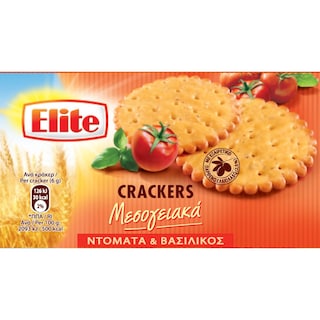 ELITE | Κράκερς Τομάτα & Βασιλικό 105g