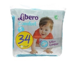 LIBERO | COMFORT DUO | ΠΑΝΕΣ ΜΩΡΟΥ MAXI PLUS 10 - 16 KGR No 5 34 ΤΕΜ