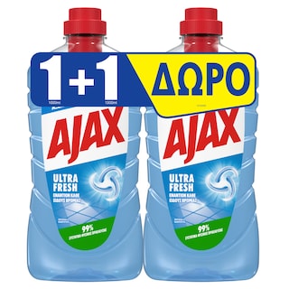 AJAX | Υγρό Καθαρισμού Ultra Fresh 1lt 1+1 Δώρο