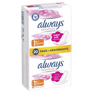 ALWAYS | Σερβιέτες Sensitive Normal 20 Τεμάχια