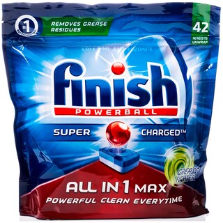 FINISH | Κάψουλες Πλυντηρίου Πιάτων All In 1 Grease Fighter 42 Τεμάχια