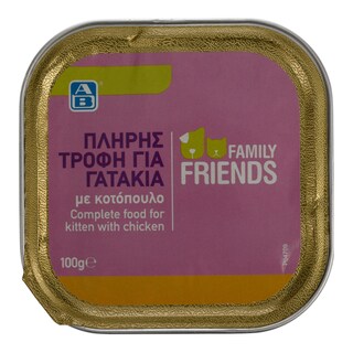 FAMILY FRIENDS | Γατοτροφή Kitten Κοτόπουλο 100 gr