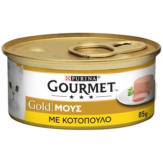 GOURMET | Γατοτροφή Gold Μους Κοτόπουλο 85g